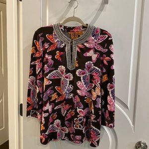 Tory Burch silk Jersey butterfly top.